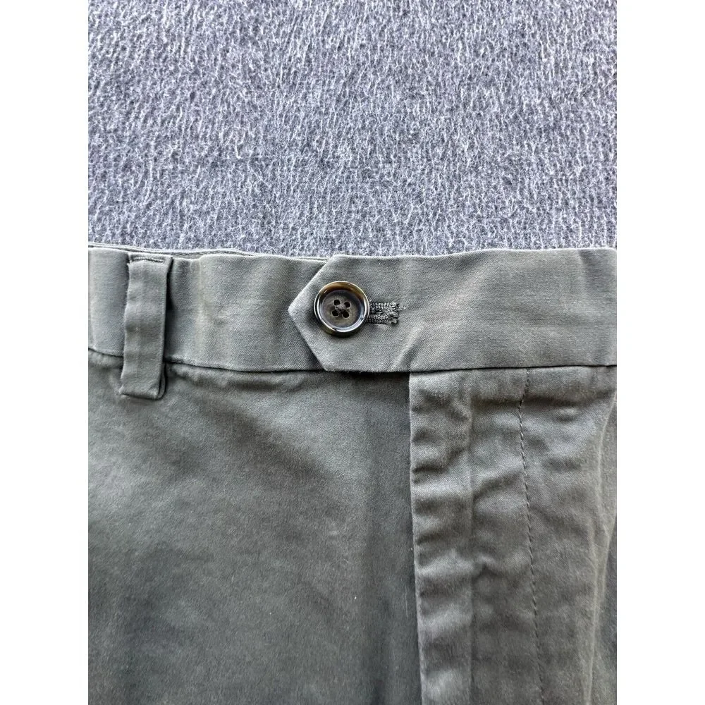 Banana Republic Shorts Mens Size‎ 35 Green Emerson Chino Flat Front Pockets